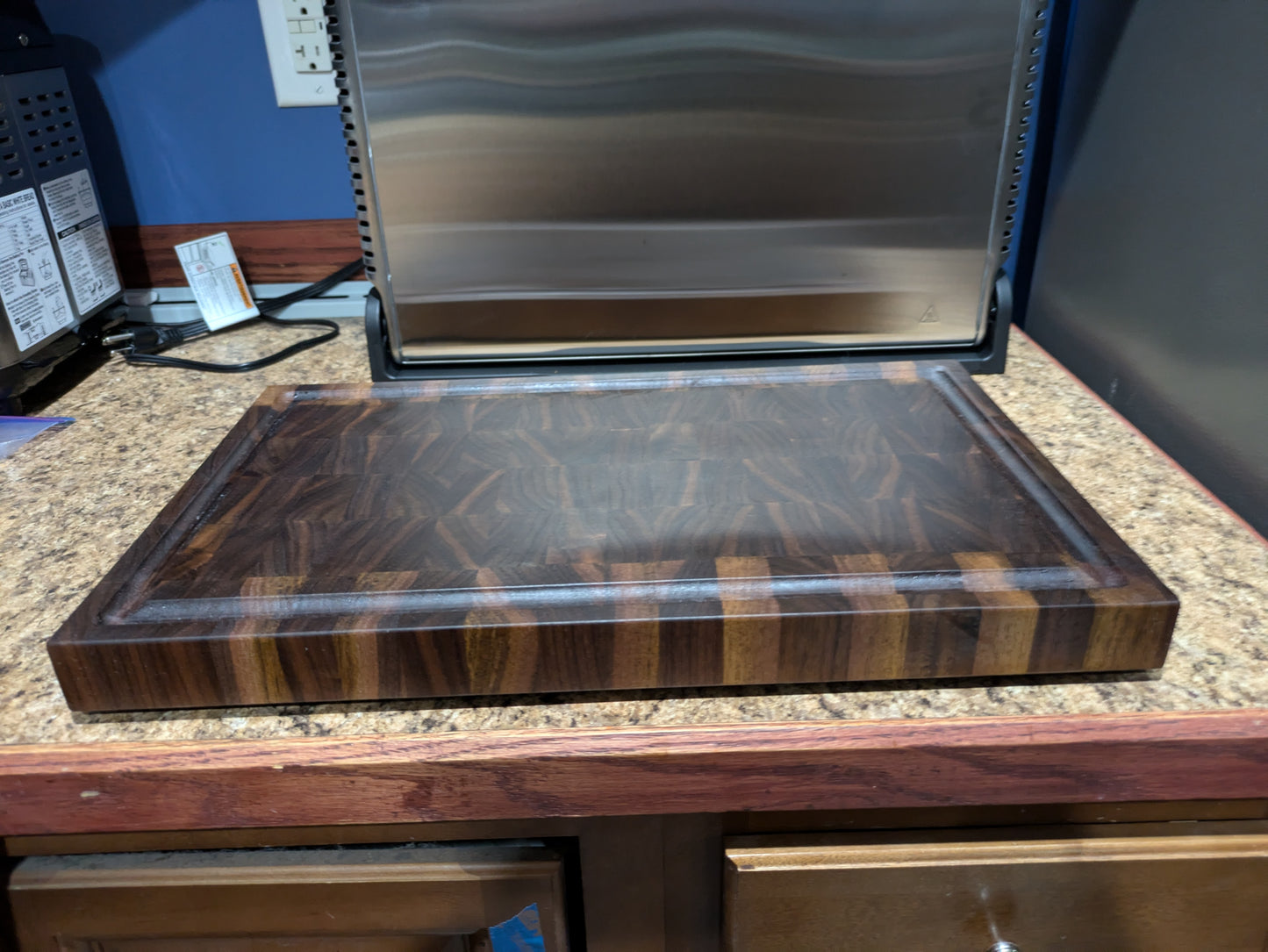 Custom end grain cutting board